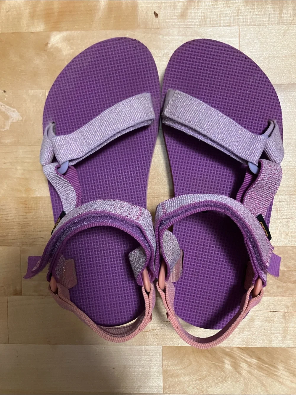 Teva Kids Purple and Pink Adjustable Strap Sandals